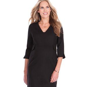 Seraphine Tailored Black Maternity Dress - Size 2